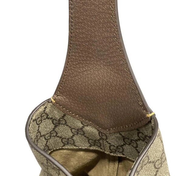 Auth GUCCI GG Supreme,New Jackie,Shelly 758684 Beige Brown PVC Leather - Picture 10 of 16